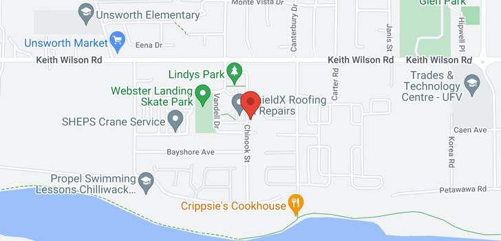map of 5470 CHINOOK STREET